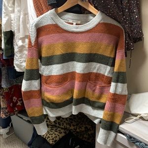 Madewell patch pocket sweater in Walton stripe